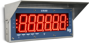 Vážní indikátor DINI ARGEO DGT100AN, 4-20mA/0-10V, 100mm čísla, IP65