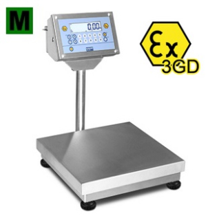 váha EPXI3GD150B, 150kg/50g, 600x600mm, ATEX3GD, EU ověření