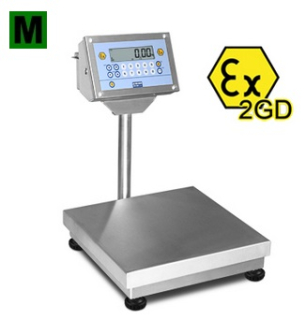 váha EPXI2GD60B, 60kg/20g, 600x600mm, ATEX2GD, EU ověření
